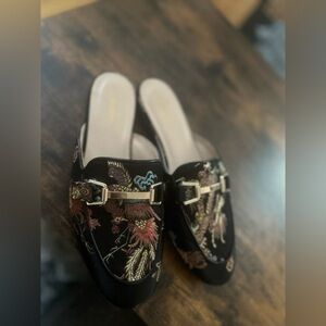 Paprika Loafers/Mules Asian Inspired Motif